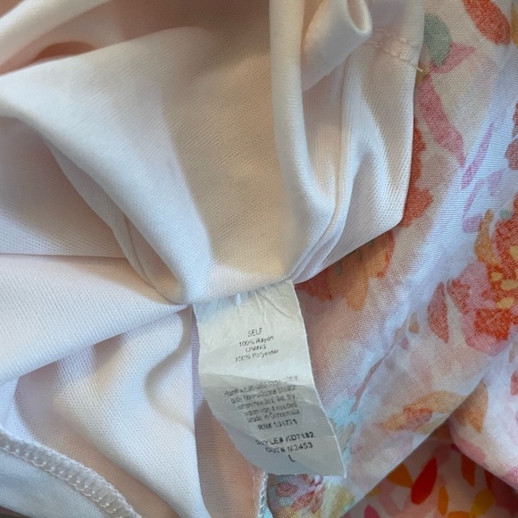 Le Lis Pink Orange Floral Cutout Mini Dress Feminine Vacation NWT Summer - Picture 7 of 7